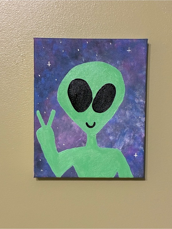Hand Crafted Other - Peace Be With You Acrylic Painting